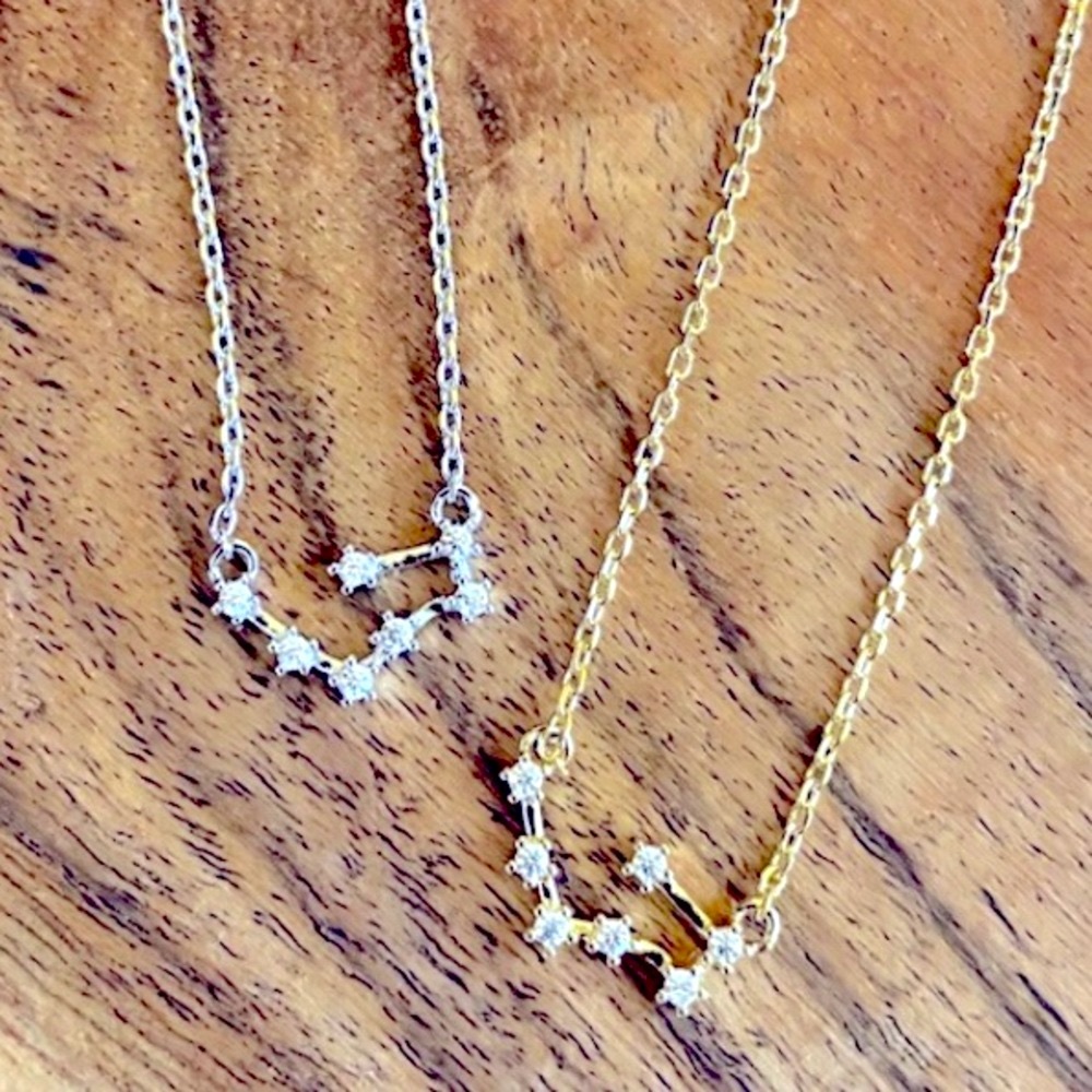 2 Taurus Zodiac 18k White/Yellow GP Necklaces - Picture 1 of 9
